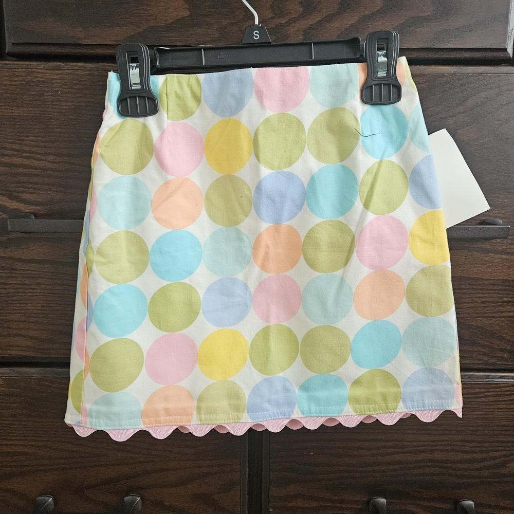 Pink and Yellow Mini Pencil Skirt for Casual Wear